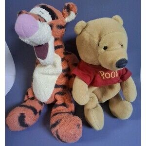 Tigger & Pooh Disney Plush Stuffed Vintage